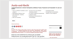 Desktop Screenshot of justiz-und-recht.de