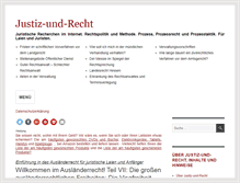 Tablet Screenshot of justiz-und-recht.de